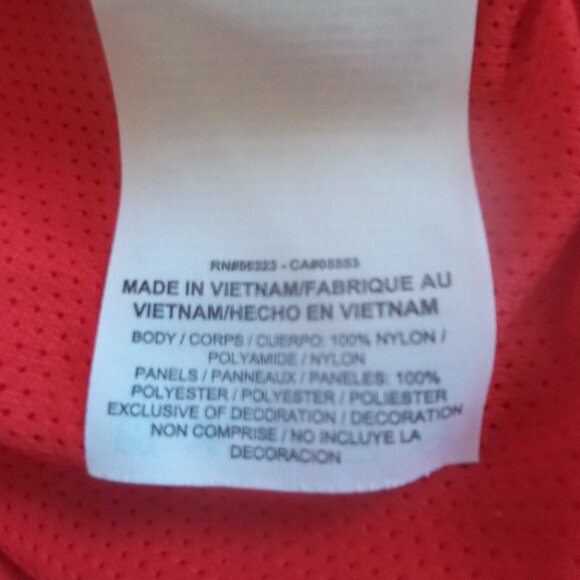 Vtg Nike Big Swoosh  Anorak Half Zip Red Navy Blue Jacket Size Medium but roomy - Picture 6 of 7